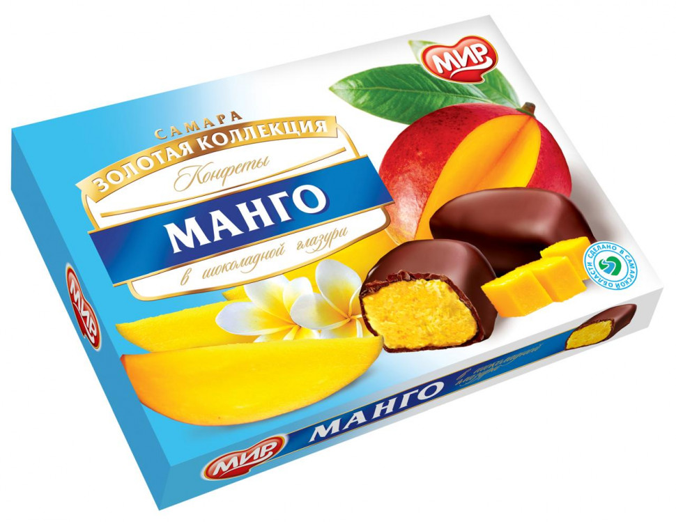  КФ МИР Манго-Кокос в шоколадной глазури 160г  в Елизово