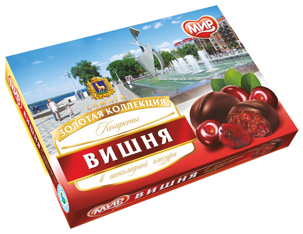  КФ МИР Вишня в шоколадной глазури 160г в Елизово